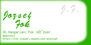 jozsef fok business card